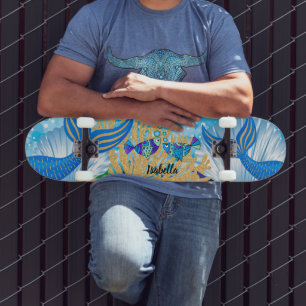 En Fantasy Sjöjungfru Life Skateboard