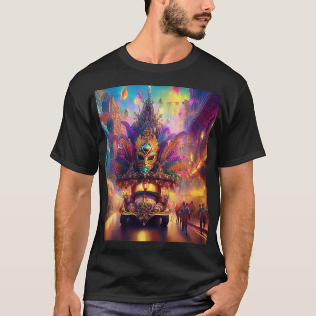 En Fantasy titta på en Mardi Gras Parad T Shirt (Framsida)