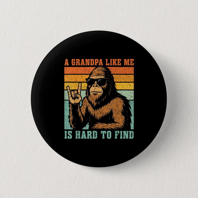 En farfar som är är svår att hitta bigfoot pappa f knapp (Framsida)