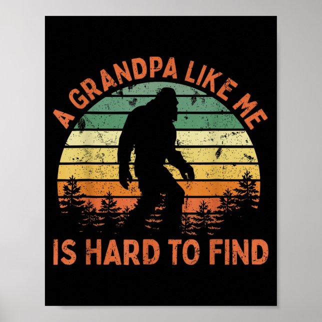 En farfar som han är svår att hitta Bigfoot pappa  Poster (Framsidan)