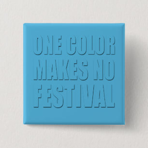 En färg gör ingen festivalblåtttext att planlä knapp