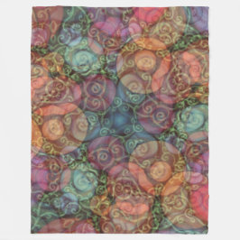 En färgad bakgrund Struktur Mönster av snurra Fleecefilt