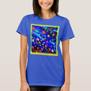 En Färgad Starry Himlar. Köp nu T Shirt