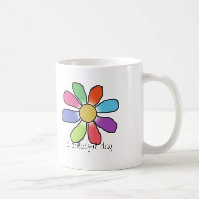 EN FÄRGDAGSblomma Kaffemugg (Höger)