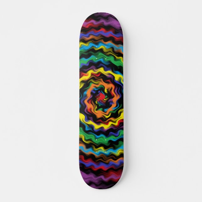 En färgfull Detonation Mini Skateboard Bräda 18,5 Cm (Framsida)