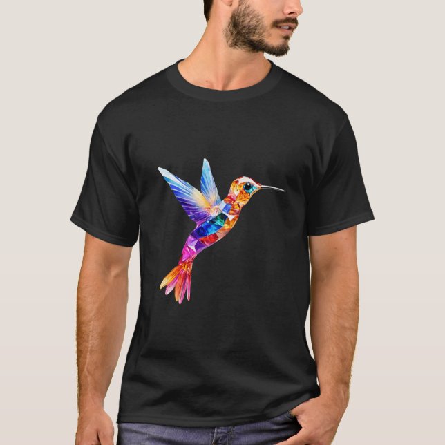 En färglös fågelsommardesign, t-shirt (Framsida)