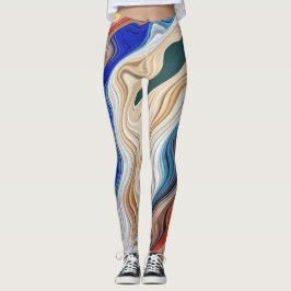 En färglös grupp mönster "Ratti_Kreativ_Arts Leg Leggings