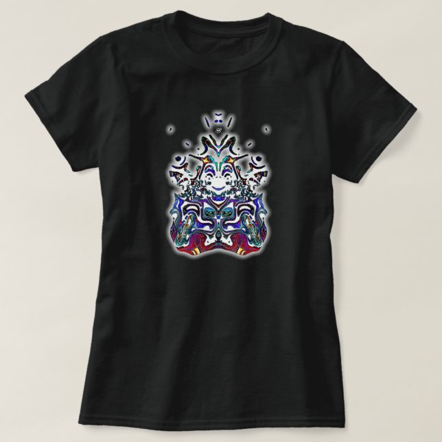 En färglös leende v2-sprit t shirt (Design framsida)