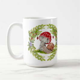 En färglös skogsfluga och snigel kaffemugg