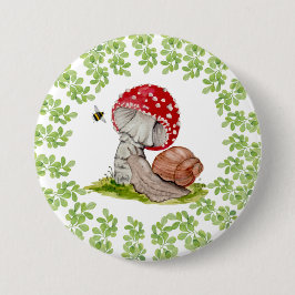 En färglös skogsfluga och snigel knapp