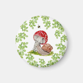 En färglös skogsfluga och snigel magnet