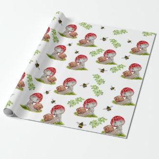 En färglös skogsfluga och snigel presentpapper
