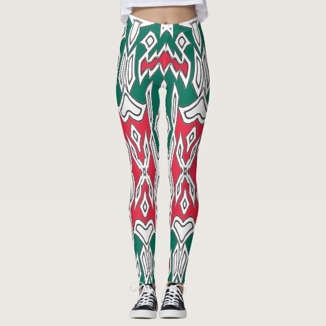 En färglös, sömlös "Ratti_Kreativ_Arts"-legering Leggings (Framsida)