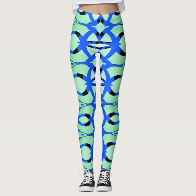En färglös, sömlös "Ratti_Kreativ_Arts"-legering Leggings (Framsida)