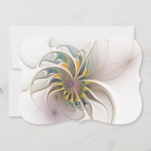 En färgrik fraktal ornament. Abstrakt blommig kons