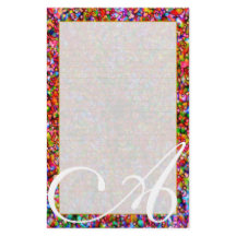 En färgrik Monogram "bubblar" fodrat fint