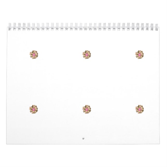 En färgstark blomillustration med en unik kalender (Omslag)