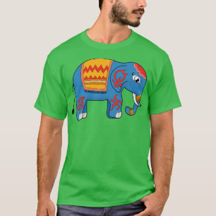 En färgstark elefant t shirt