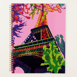 En färgstark Firande i Eiffel Torn