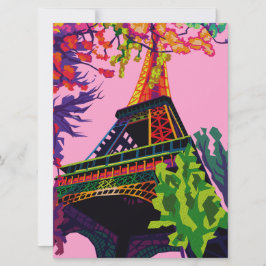 En färgstark Firande i Eiffel Torn