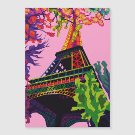 En färgstark Firande i Eiffel Torn