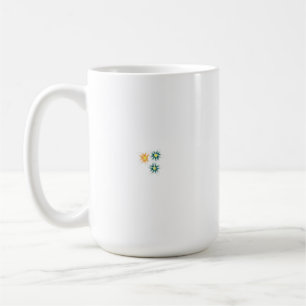 En färgstark klippsdel av en vildblomma med detalj kaffemugg