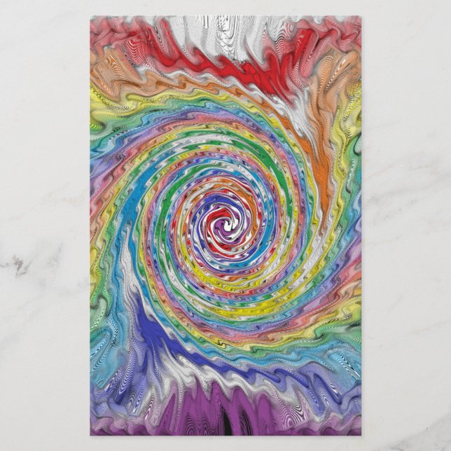 En färgstark platta brevpapper (Framsida)