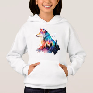 En färgstark Varg vid skogsavdelningen T Shirt