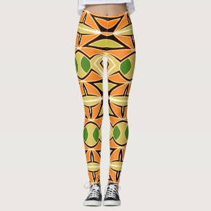 En färgstark vintage "Ratti_Kreativ_Arts" Leggings