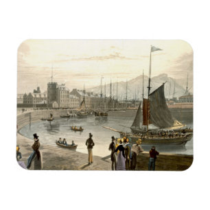 En färja som ankommer på Leith, från 'en resa r Magnet