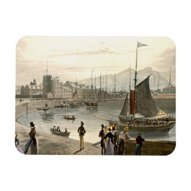 En färja som anländer till Leith från "A Voyage Ar Magnet (Horisontell)
