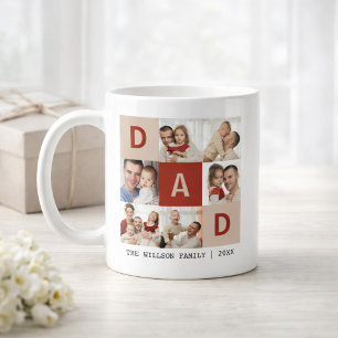 En fars dagsspresent på 6 bilder kaffemugg