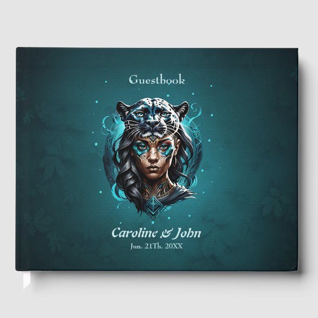 En fascinerande fantasikvinna gästböcker (Framsida)