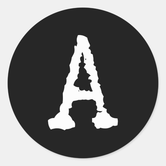 En fästpunkt runt klistermärke (Framsida)