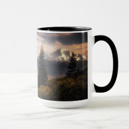 En favorit beskådar av Mt. Shasta och svart Butte Mugg