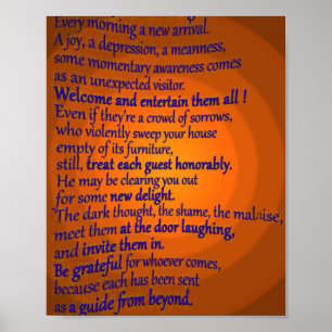 En favorit-RUMI-dikt Poster