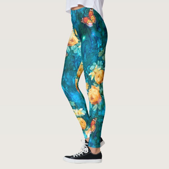 En fe i trädgården Serie Design 11  Leggings (Vänster)