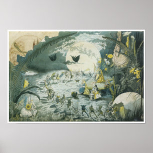 En felik dans, George Cruikshank, Jr Poster