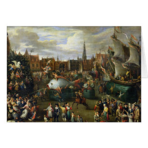 En festival på Antwerp Hälsningskort