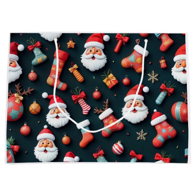 En Festive Tapestry Santa and julCheer (Framsidan)