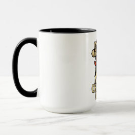 En festlig röd panda God Jul 122525 Mugg