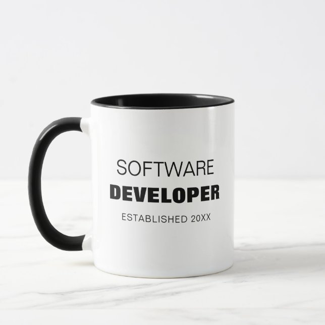 EN FET SOFTWARE DEVELOPER MUGG (Vänster)