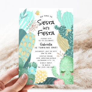 En fiesta att minnas! 1-årsdag inbjudningar