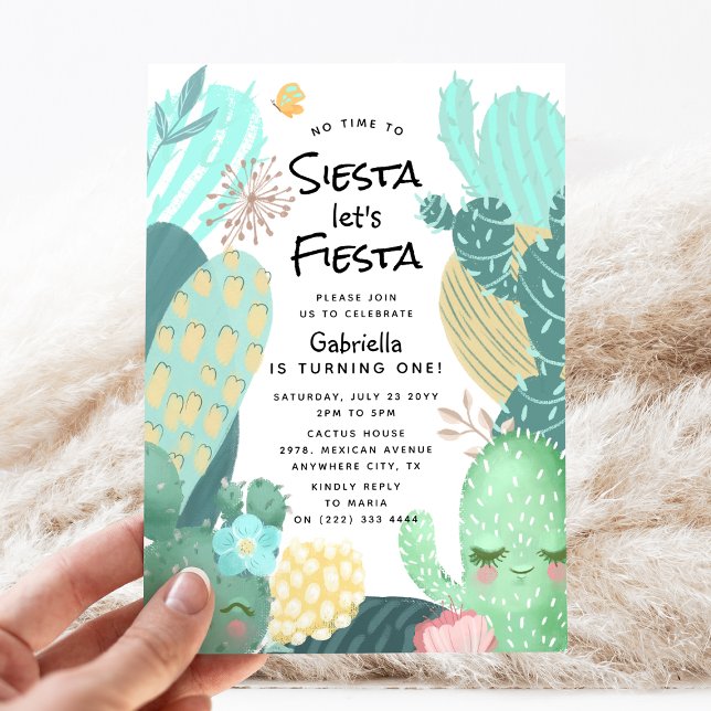 En fiesta att minnas! 1-årsdag inbjudningar (Skapare uppladdad)