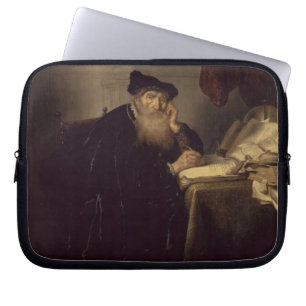 En filosof, 1635 (olja på panel) laptop fodral