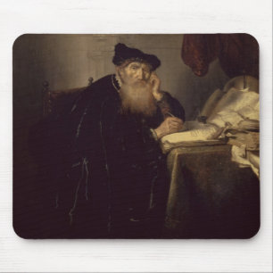 En filosof, 1635 (olja på panel) musmatta
