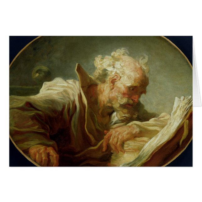 En filosof, c.1764 hälsningskort (Framsidan Horizontal)