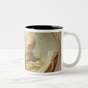 En filosof, c.1764 Två-Tonad mugg
