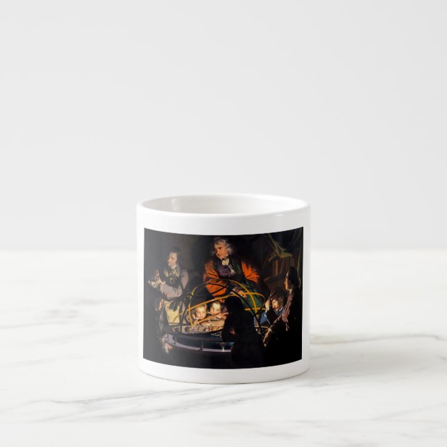 En filosof som föreläser om det orreriska solsyste espressomugg (Framsidan)