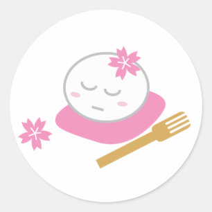 En filosofisk Mochi Sticker Runt Klistermärke